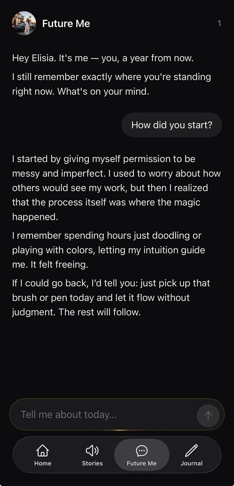 Journal and daily reflection in Identity Shift